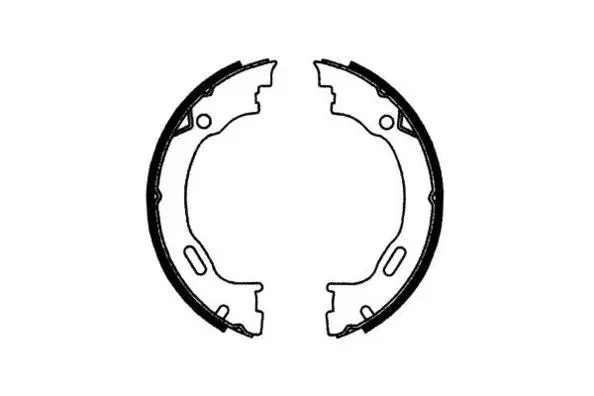 Brake Shoe Set, parking brake (09-0627)