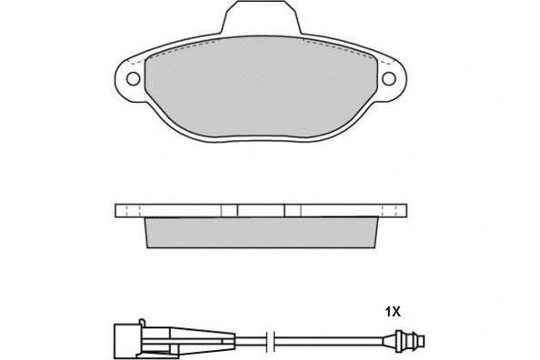 Brake Pad Set, disc brake (12-0626)