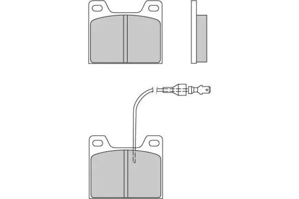 Brake Pad Set, disc brake (12-0129)