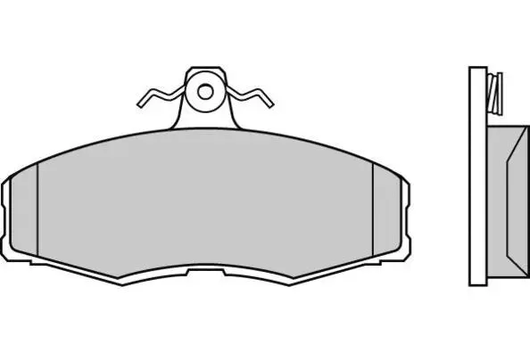 Brake Pad Set, disc brake (12-0208)