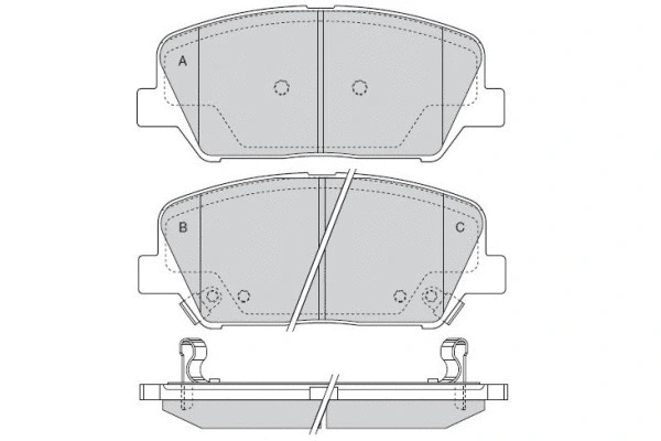 Brake Pad Set, disc brake (12-1531)