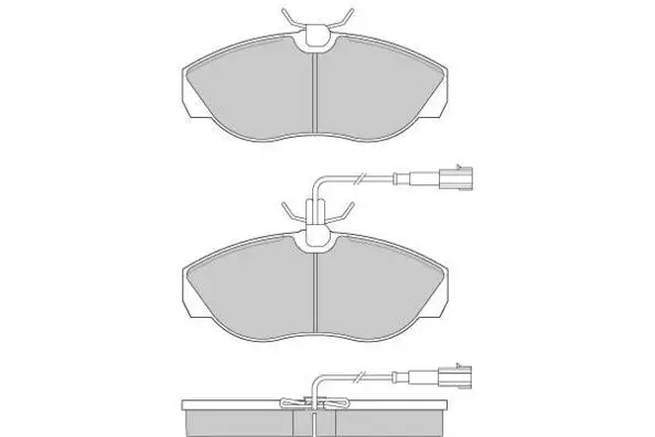 Brake Pad Set, disc brake (12-0888)