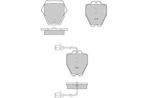Brake Pad Set, disc brake (12-1149)