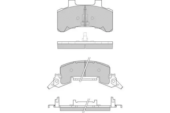Brake Pad Set, disc brake (12-0786)