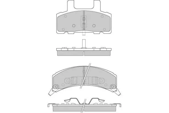 Brake Pad Set, disc brake (12-0790)