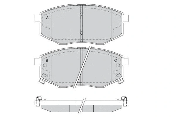 Brake Pad Set, disc brake (12-1547)