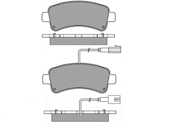 Brake Pad Set, disc brake (12-1660)