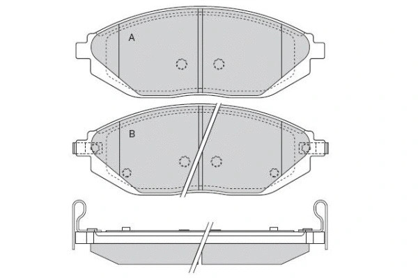 Brake Pad Set, disc brake (12-1513)