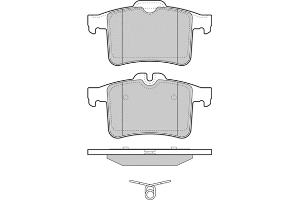 Brake Pad Set, disc brake (12-1484)