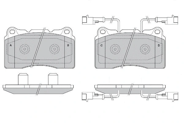 Brake Pad Set, disc brake (12-1600)