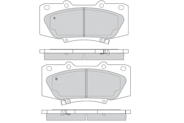 Brake Pad Set, disc brake (12-1549)
