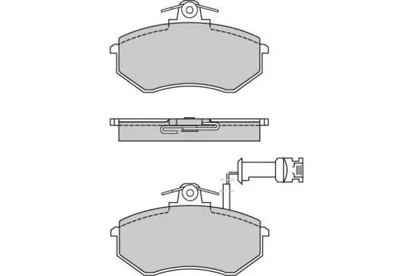 Brake Pad Set, disc brake (12-0497)