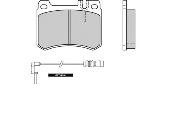 Brake Pad Set, disc brake (12-0410)