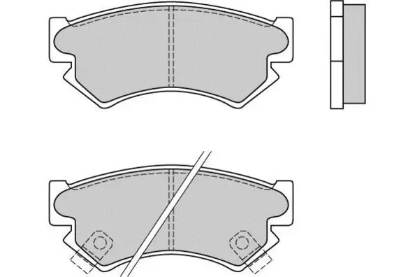 Brake Pad Set, disc brake (12-0534)