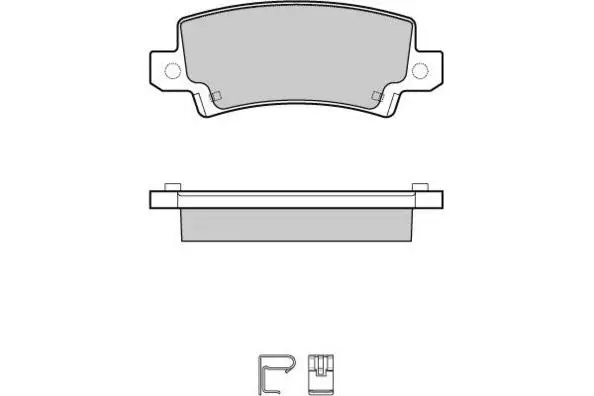 Brake Pad Set, disc brake (12-1070)