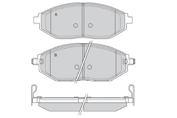Brake Pad Set, disc brake (12-1514)