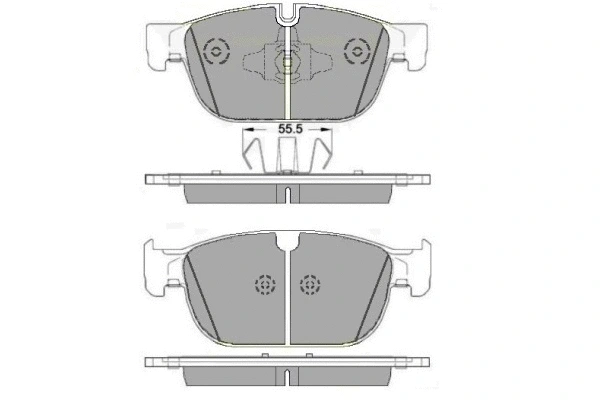 Brake Pad Set, disc brake (12-1676)