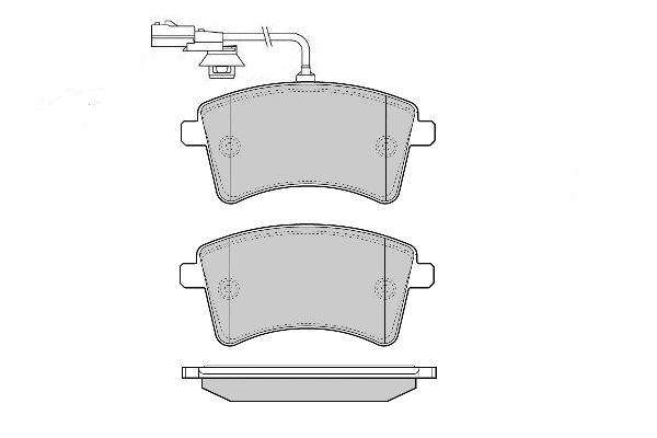 Brake Pad Set, disc brake (12-1593)