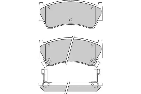Brake Pad Set, disc brake (12-0721)