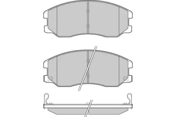 Brake Pad Set, disc brake (12-1303)