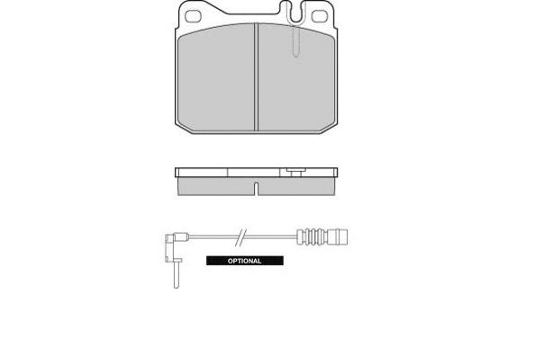 Brake Pad Set, disc brake (12-0108)
