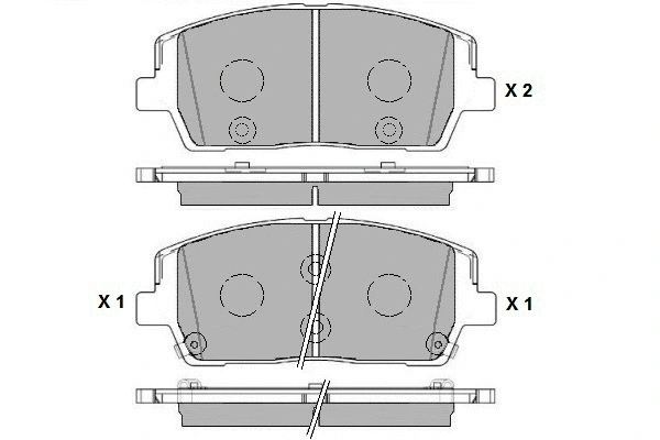 Brake Pad Set, disc brake (12-1787)