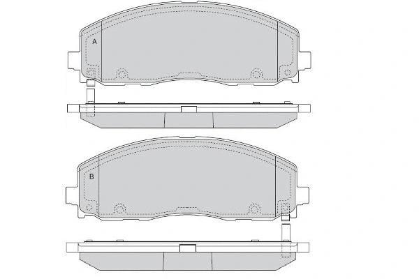 Brake Pad Set, disc brake (12-1543)