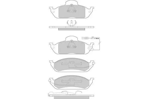 Brake Pad Set, disc brake (12-0897)