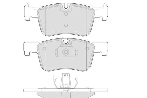 Brake Pad Set, disc brake (12-1503)
