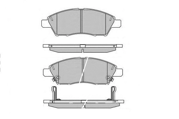 Brake Pad Set, disc brake (12-1601)