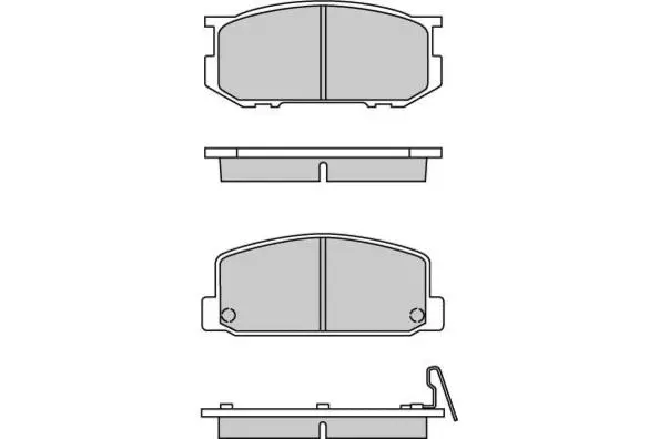 Brake Pad Set, disc brake (12-0167-1)