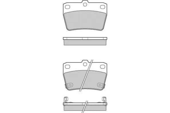 Brake Pad Set, disc brake (12-1050)