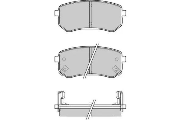 Brake Pad Set, disc brake (12-1212)