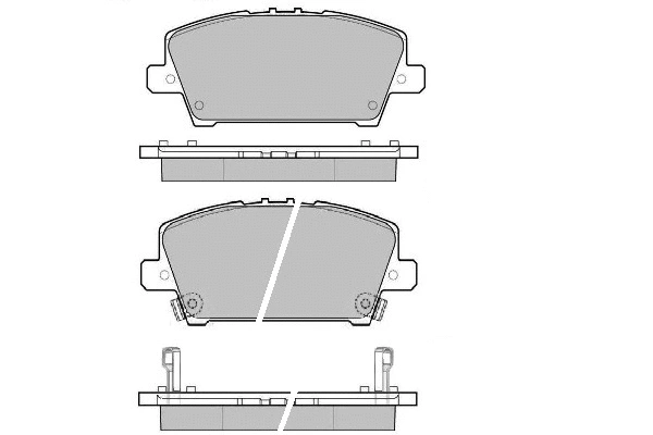 Brake Pad Set, disc brake (12-1245)
