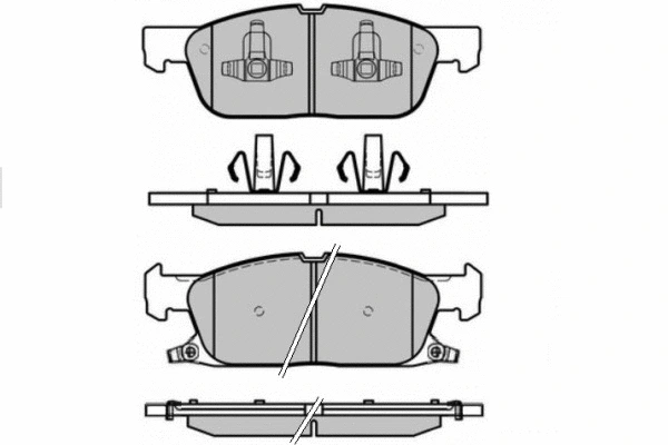 Brake Pad Set, disc brake (12-1661)