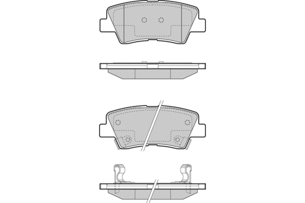 Brake Pad Set, disc brake (12-1456)