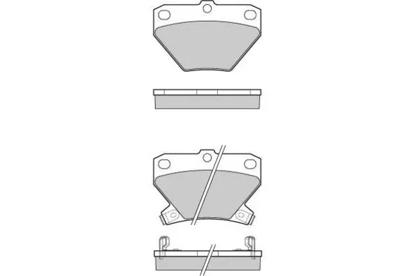 Brake Pad Set, disc brake (12-1061)