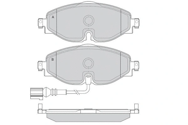 Brake Pad Set, disc brake (12-1516)