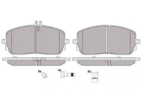 Brake Pad Set, disc brake (12-1746)