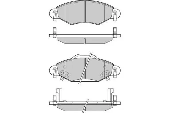 Brake Pad Set, disc brake (12-1082)