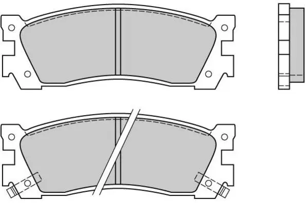 Brake Pad Set, disc brake (12-0422)