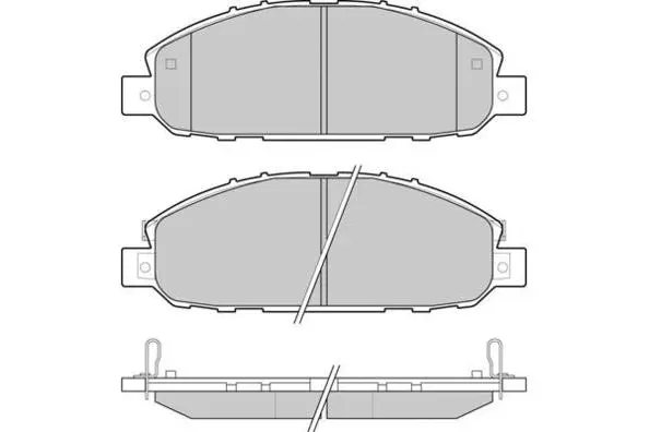 Brake Pad Set, disc brake (12-1237)