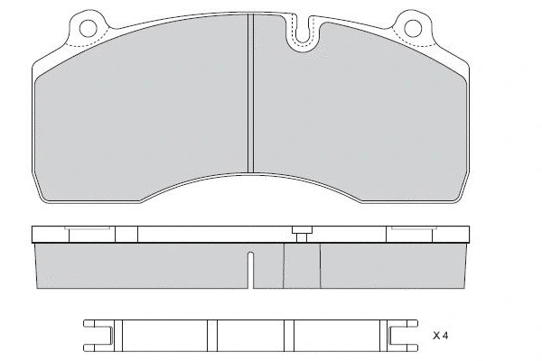 Brake Pad Set, disc brake (12-5333)
