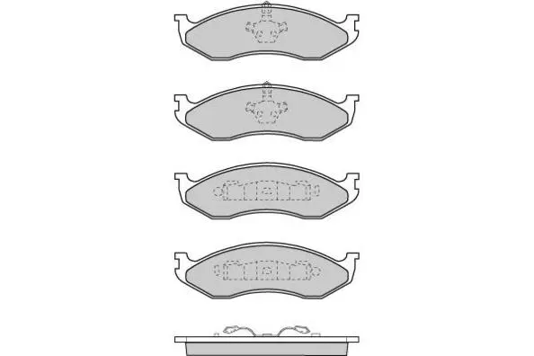 Brake Pad Set, disc brake (12-0715)