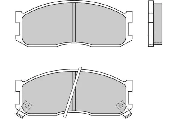 Brake Pad Set, disc brake (12-0390)