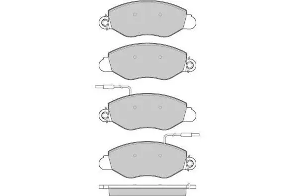 Brake Pad Set, disc brake (12-1016)