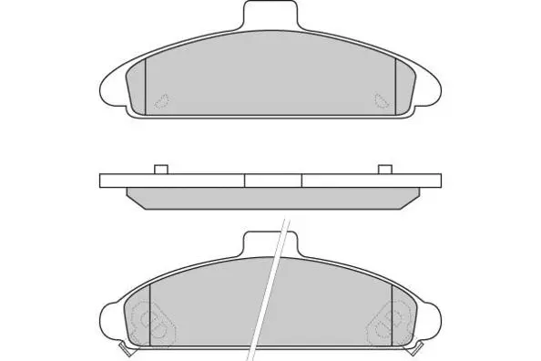 Brake Pad Set, disc brake (12-0579)