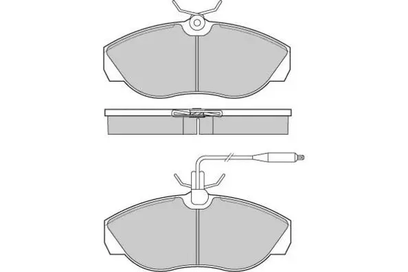 Brake Pad Set, disc brake (12-0614)