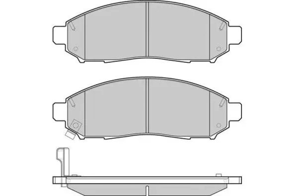 Brake Pad Set, disc brake (12-1256)