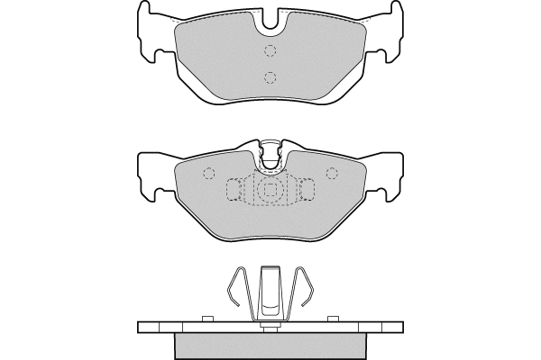Brake Pad Set, disc brake (12-1363)